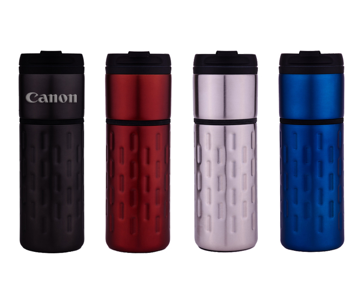 TERMO METALICO CON INTERIOR PLASTICO Y CINTILLO DE SILICON C731